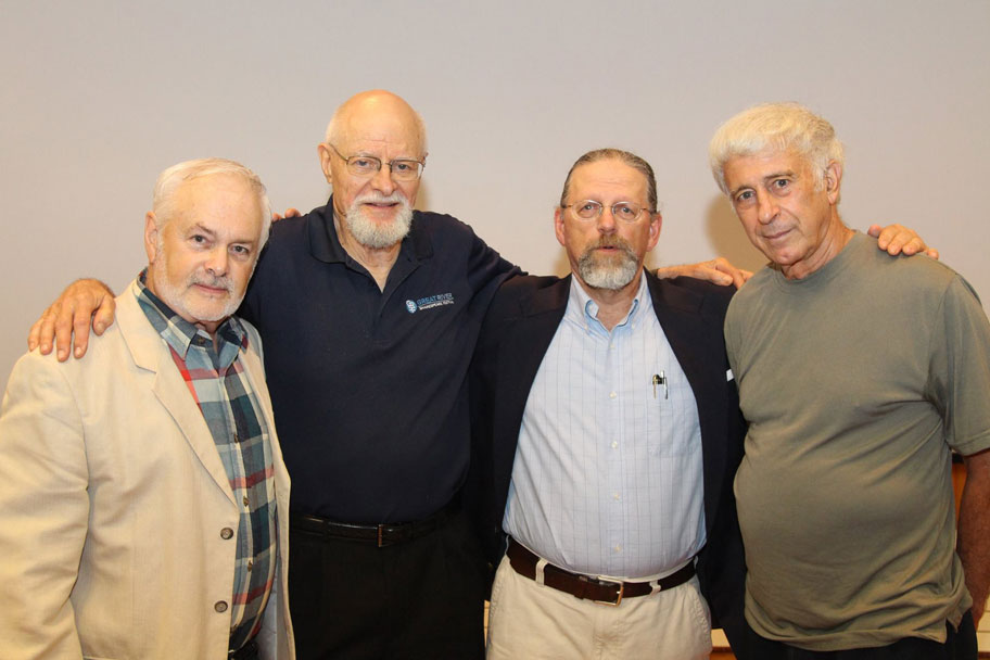 From left: Ken McCullough, Ted Haaland, Jim Armstrong, and Emilio DeGrazia