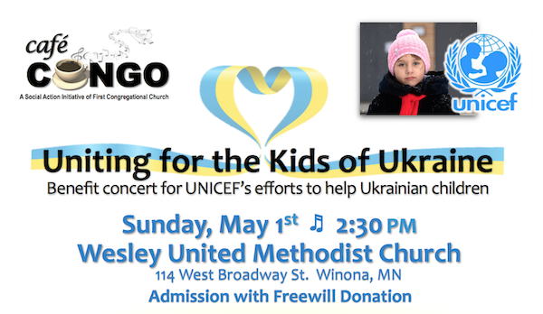 Image of Ukraine benefit concert poster.