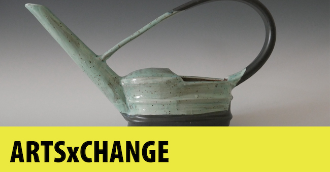 ArtsXchange image with ceramic piece.