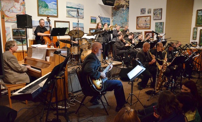 Photo of the John Paulson Big Band performing at the Winona Arts Center.