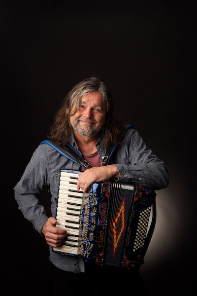 Photo of Radoslav Lorkovic with accordion