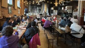 A generous crowd enjoys the November Jazz Jam at Island City Brewing Co.