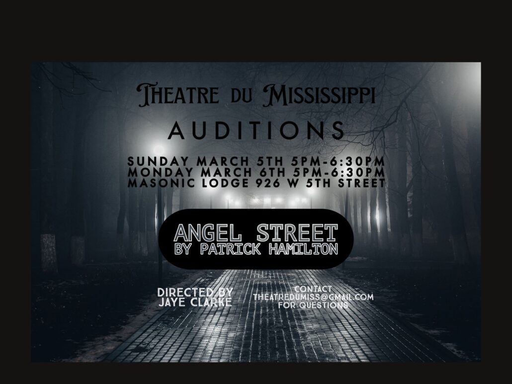 Photo/graphic for Theatre du Mississippi's production of Angel Street.