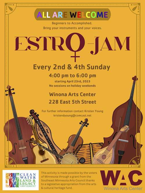 Poster for Estro-Jam sessions.