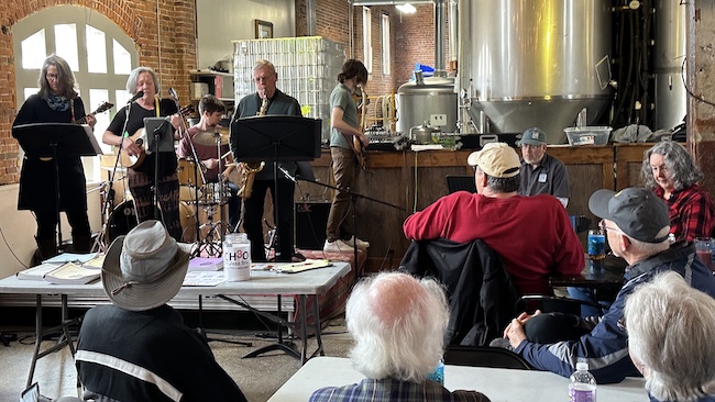 Another full house enjoys the April Jazz Jam.