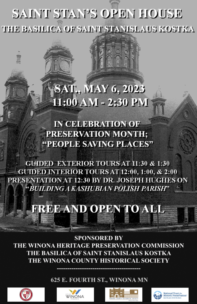 Flyer for open house at St. Stan's Basilica.