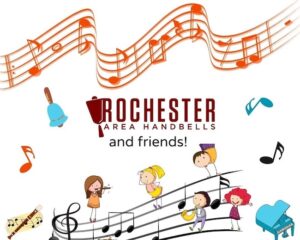 Graphic for Rochester Area Handbells and friends performace.