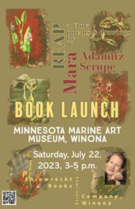 Flyer for "REAP, a flora" book launch event.