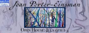 Cover image for Joan Porter-Einsman exhibition open house at Kouba Gallery.