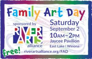 Family Art Day horizontal graphic.