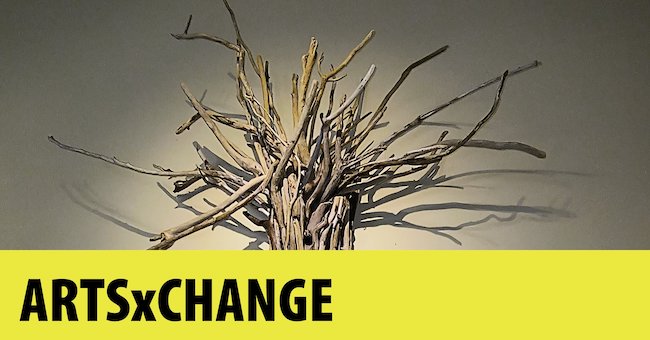 Graphic for artsXchange with Janet Marie Hillis
