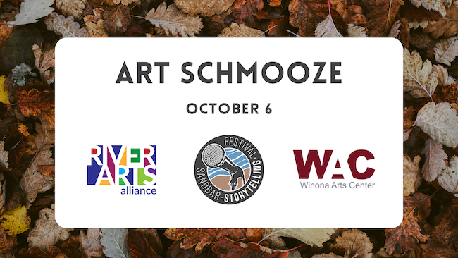 October 6 Schmooze graphic with RAA, SSF and WAC logos.