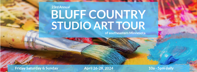 Banner image for Bluff Country Studio Art Tour 2024.