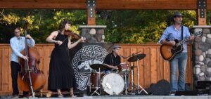 Photo of the band Root River Jam performing.