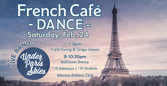 Graphic for River City Dancers' French Cafe Dance.