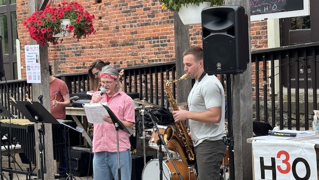 Brian Pruka and Nick Buban jam with H3O in June.