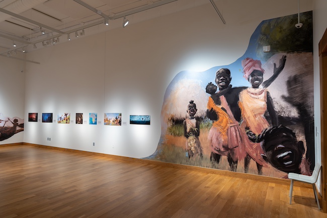 Photo by Bailey Bolton of the Across a Wide Ocean exhibition at MMAM.