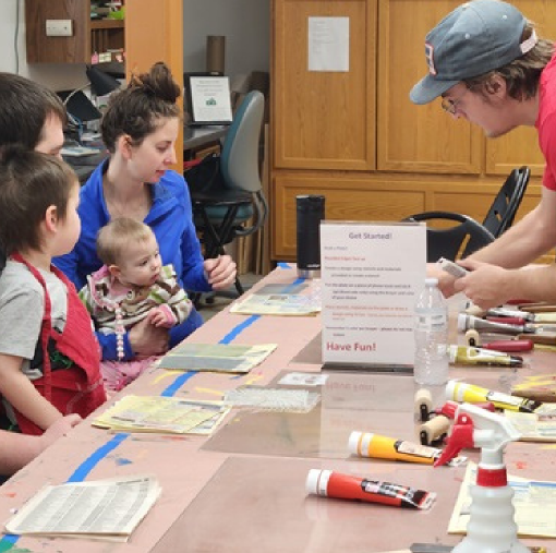 Photo of a Free Ink Day at WAC.