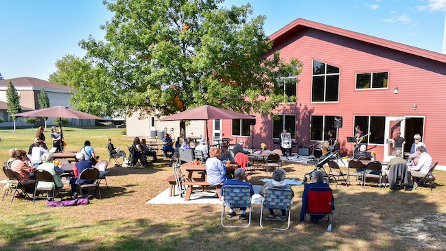 H3O Jazz Trio performing at a previous “Sweet Sounds” event.