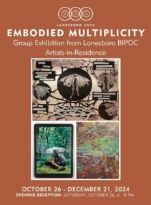 Promotional image for Embodied Multiplicity exhibition at Lanesboro Arts.