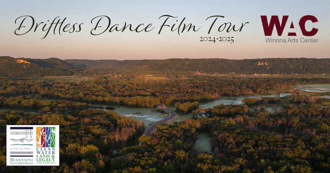 Photo graphic for the Driftless Dance Film Tour at WAC.