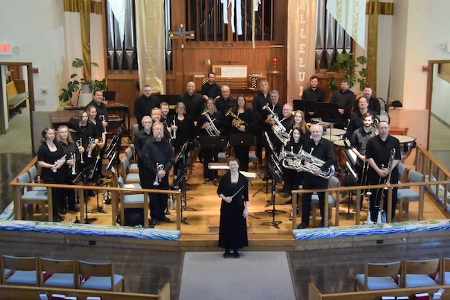 Winona Brass Band in concert at Central Lutheran Church.