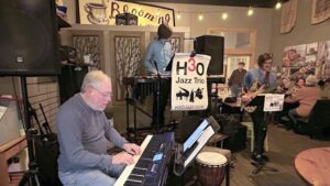 H3O Jazz Trio at a recent Unwind Friday.