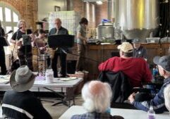 Another full house enjoys the April Jazz Jam.