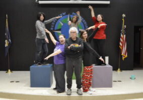 Photo of the cast of The Rainbow Fish.