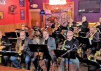 Photo of the John Paulson big band performing at Wellington's Pub and Grill.