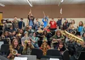 Photo of the Mayo High School Jazz Band.