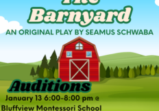 Flyer for Tales from the Barnyard auditions.