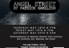 Poster for Theatre du Mississippi's presentation of Angel Street.