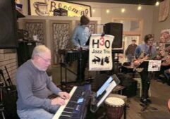 H3O Jazz Trio at a recent Unwind Friday.