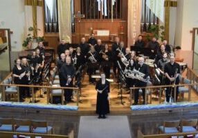 Winona Brass Band in concert at Central Lutheran Church.