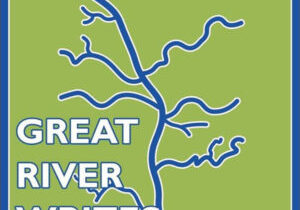 Great River Writes logo.