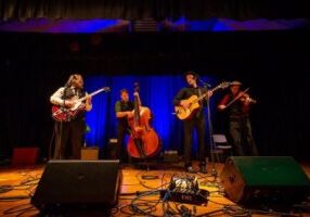 Photo of the band The Gentleman's Anti-Temperance performing.