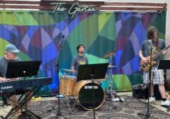 H3O Jazz Trio “Rock the Block” at Peter’s Biergarten.