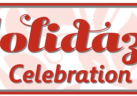 Holidaze Celebration logo with red text.