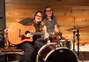 Photo of Amanda Grace with a fellow musician.