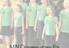 Photo of MCA's Irish Dancers with text about performing for St Patrick's Day.