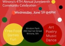 Poster for Juneteenth community celebration.