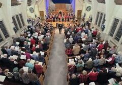 Photo of the audience joining in singing at the 2023 Messiah Sing-in at Central Lutheran Church.