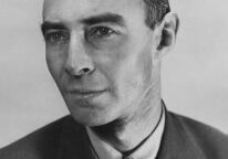 Photo of J. Robert Oppenheimer.