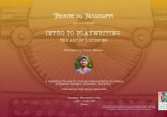 Graphic for Intro to Playwriting: The Art of Listening workshop.