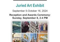 Flyer for Arrivals and Departures art show.