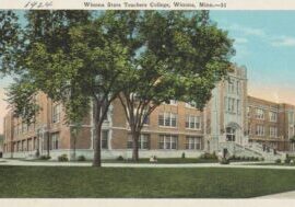 Postcard image depicting Somsen Hall in 1924.