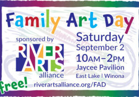 Family Art Day horizontal graphic.