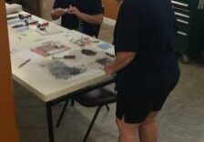 Image of a printmaking event at WAC.