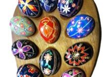 Photo of Ukrainian decorated eggs.